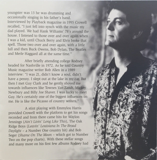 Rodney Crowell : Small Worlds (The Crowell Collection 1978 ~ 1995) (CD, Comp)