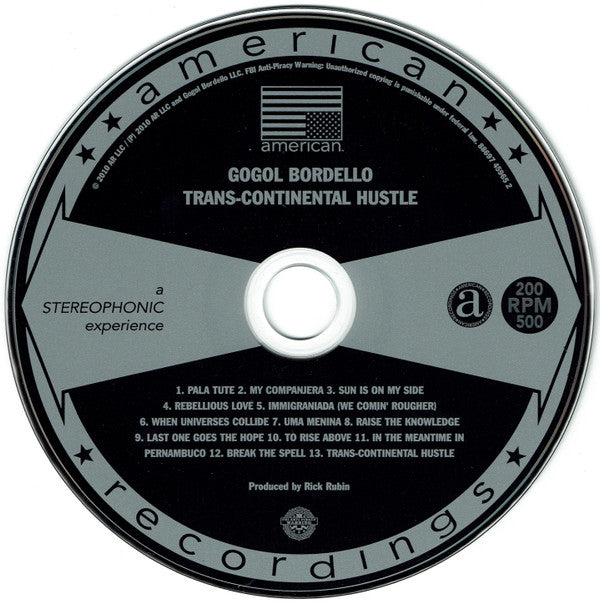 Gogol Bordello : Trans-Continental Hustle (CD, Album, Dig)