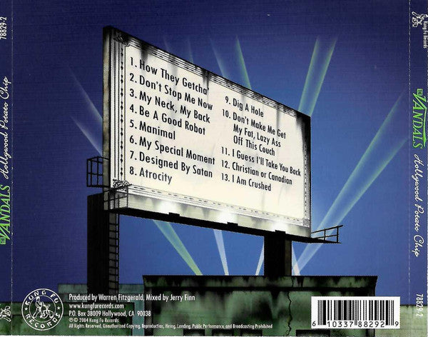 The Vandals : Hollywood Potato Chip (CD, Album)