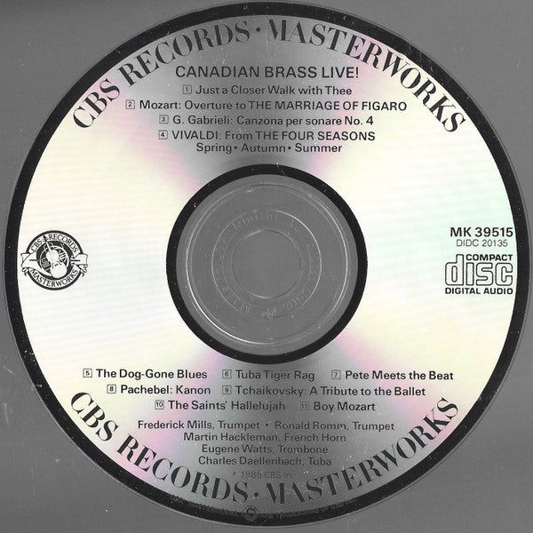 The Canadian Brass : Live! (CD, Album)