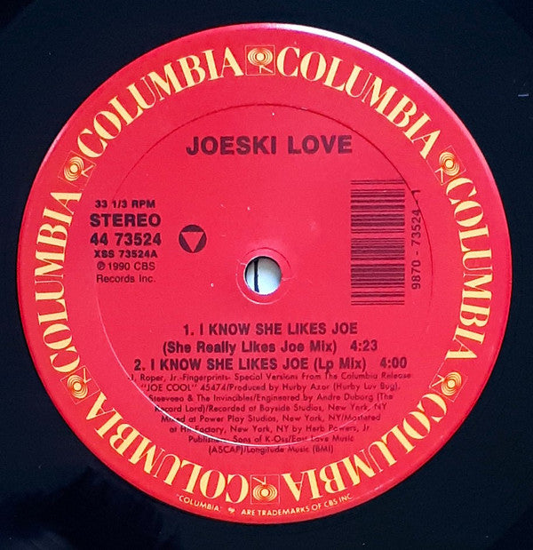 Joeski Love : I Know She Likes Joe (12")