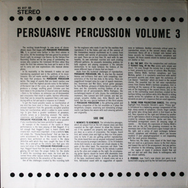 The Command All-Stars : Persuasive Percussion Volume 3 (LP, Album, Ind)