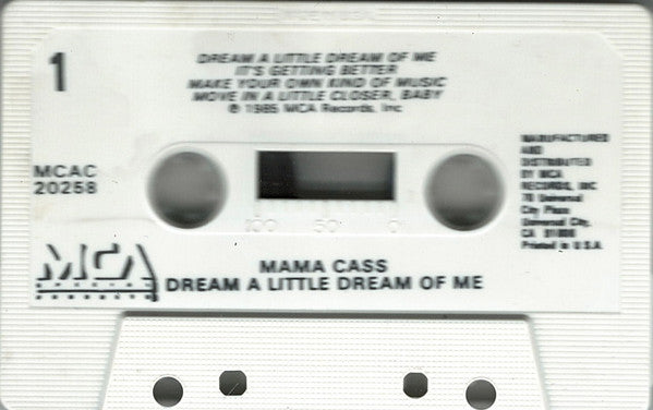 Cass Elliot : Dream A Little Dream Of Me (Cass, Comp)
