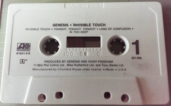 Genesis : Invisible Touch (Cass, Album, Club)