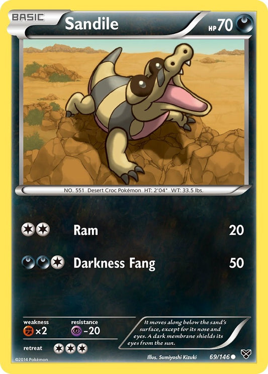 Sandile [XY - 69/146] Pokémon Trading Card