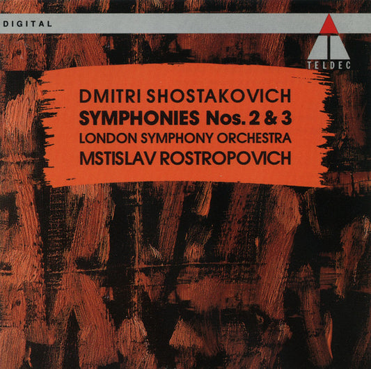 Dmitri Shostakovich, Mstislav Rostropovich, London Symphony Orchestra : Symphonies Nos. 2 & 3 (CD, Album)