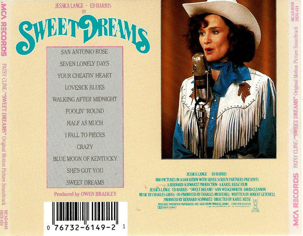 Patsy Cline : Sweet Dreams (Original Motion Picture Soundtrack) (CD, Album, RE)