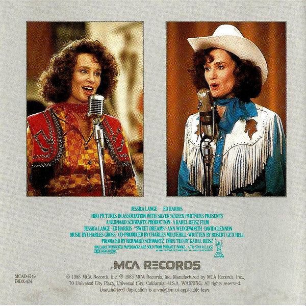 Patsy Cline : Sweet Dreams (Original Motion Picture Soundtrack) (CD, Album, RE)
