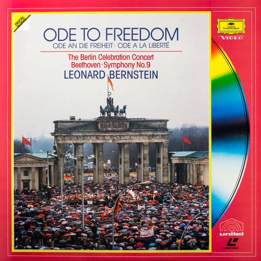 Ludwig Van Beethoven, Leonard Bernstein : Ode To Freedom - The Berlin Celebration Concert - Beethoven: Symphony No. 9 (Laserdisc, 12", Album, NTSC, CLV)