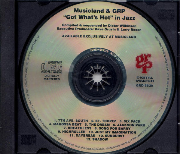 Various : Musicland & GRP "Got What's Hot" In Jazz (CD, Comp)