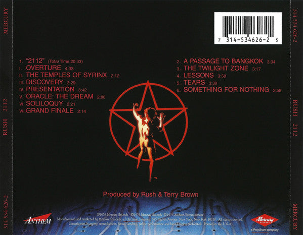 Rush : 2112 (CD, Album, RE, RM, RP, UML)