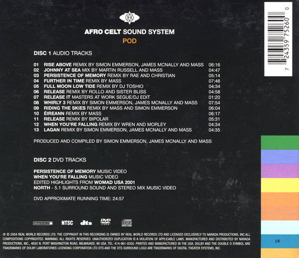 Afro Celt Sound System : Pod (CD, Album, P/Mixed + DVD)