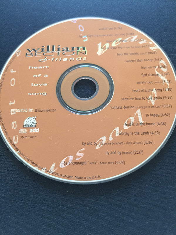William Becton & Friends : Heart Of A Love Song (CD, Album)