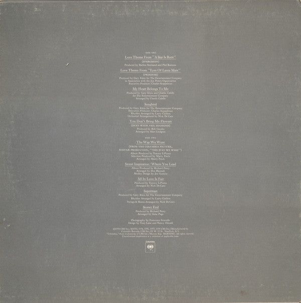 Barbra Streisand : Barbra Streisand's Greatest Hits - Volume 2 (LP, Comp, San)