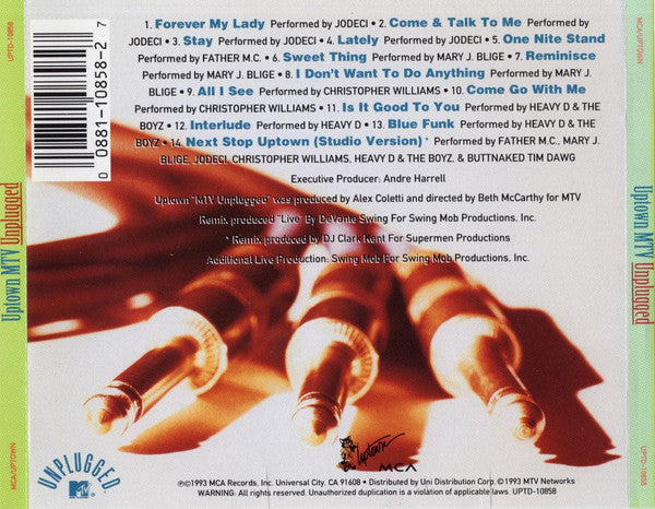 Various : Uptown MTV Unplugged (CD, Album)