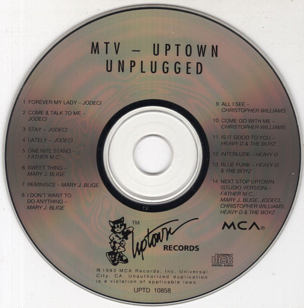 Various : Uptown MTV Unplugged (CD, Album)