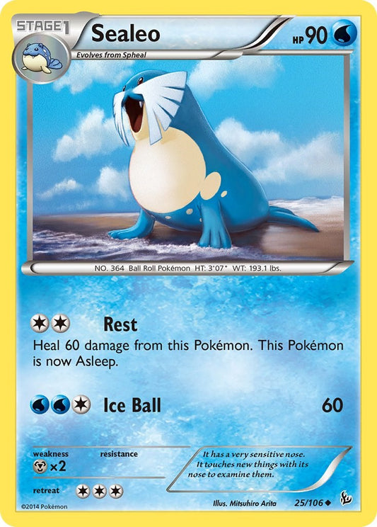 Sealeo [FLF - 25/106] Pokemon Trading Card