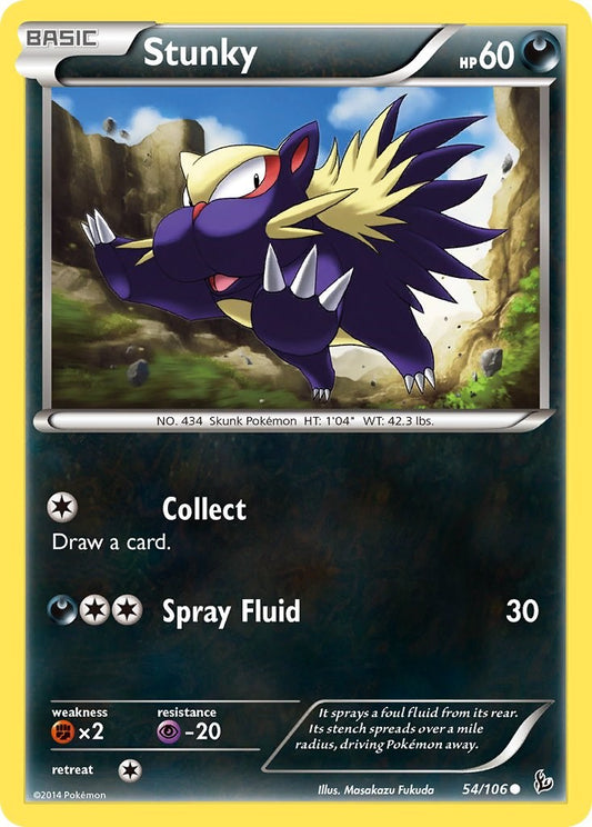 Stunky (54) [FLF - 54/106] Pokémon Trading Card