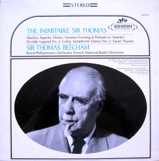 Sir Thomas Beecham, Royal Philharmonic Orchestra, Orchestre National De France - The Inimitable Sir Thomas (LP) (VG+) - Endless Media