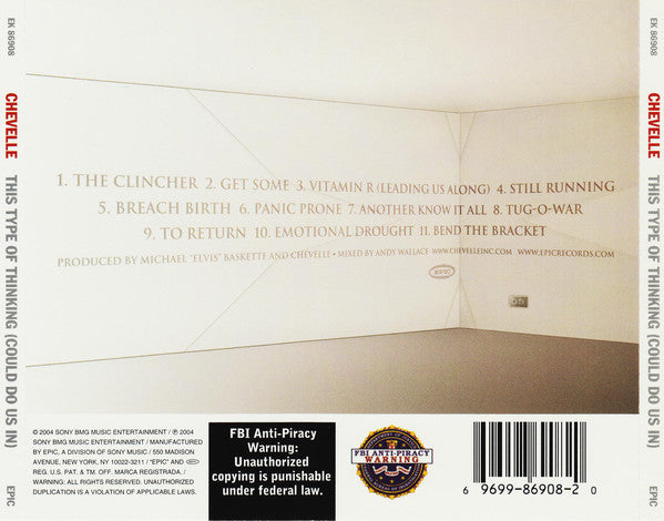 Chevelle (2) : This Type Of Thinking (Could Do Us In) (CD, Album, Copy Prot.)