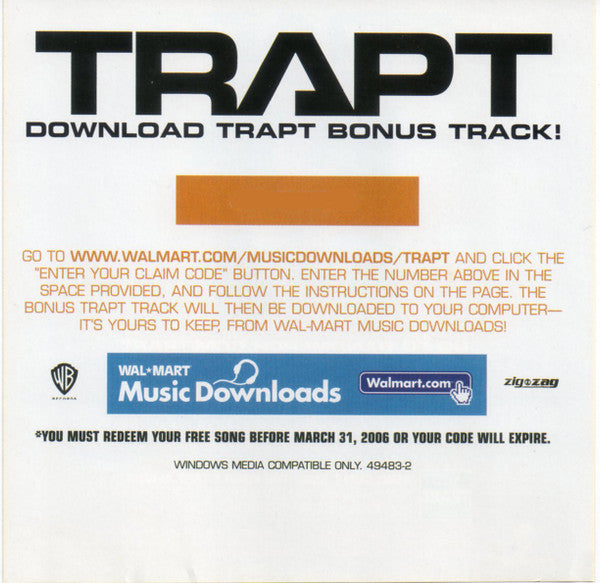 Trapt : Someone In Control (CD, Album)