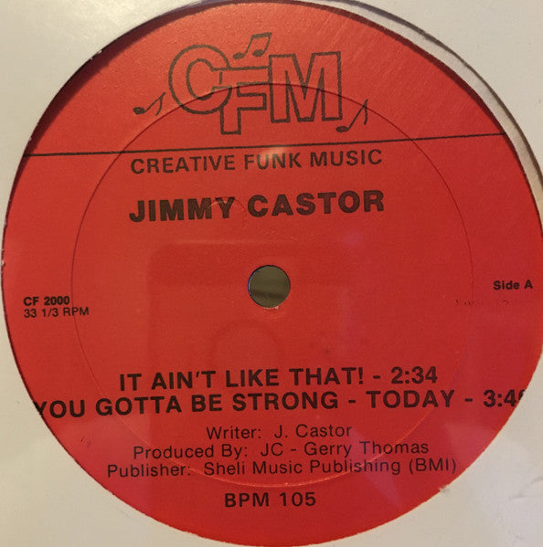 Jimmy Castor : It Ain't Like That! (12", Single)