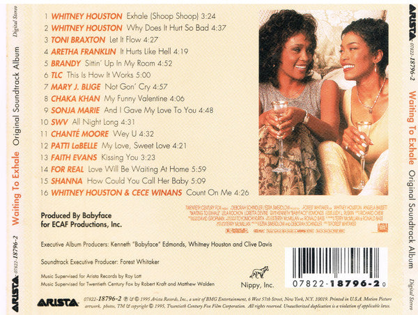 Various : Waiting To Exhale (Original Soundtrack Album) (CD, Album)