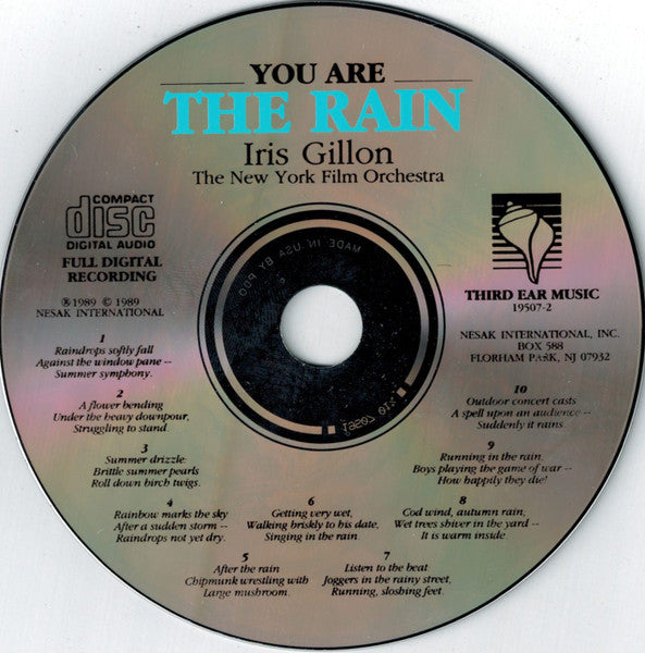 Iris Gillon, The New York Film Orchestra : You Are The Rain (CD, Album)