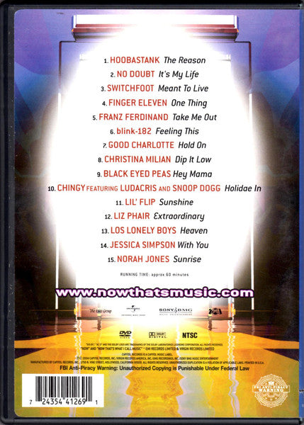 Various : Now That's What I Call Music! (The Best Videos Of 2004!) (DVD-V, NTSC)