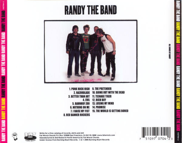 Randy (4) : Randy The Band (CD, Album)