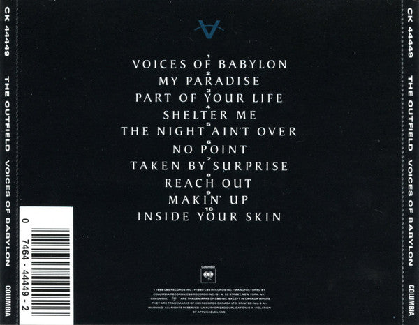 The Outfield : Voices Of Babylon (CD, Album)