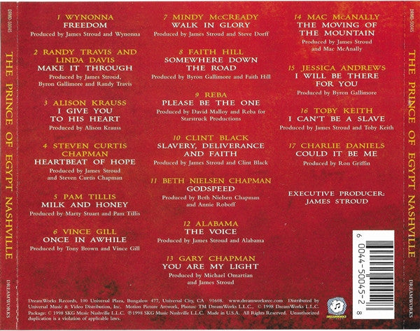 Various : The Prince Of Egypt Nashville (CD, Album)