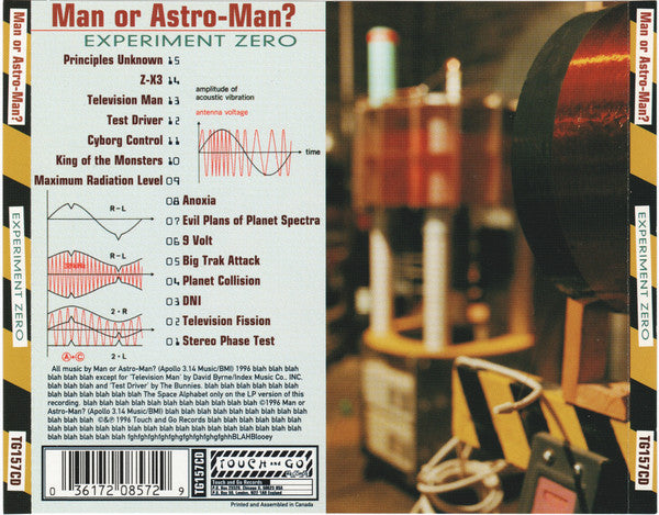 Man or Astro-Man? : Experiment Zero (CD, Album)