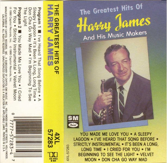 Harry James & His Music Makers : The Greatest Hits Of Harry James And His Music Makers (Cass, Comp)
