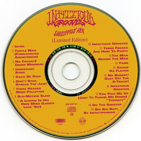 Infectious Grooves : Sarsippius' Ark (Limited Edition) (CD, Album)