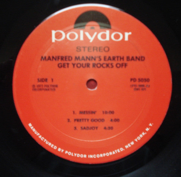 Manfred Mann's Earth Band : Get Your Rocks Off (LP, Album, Mon)