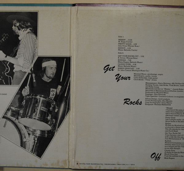 Manfred Mann's Earth Band : Get Your Rocks Off (LP, Album, Mon)