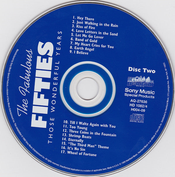 Various : The Fabulous Fifties - Those Wonderful Years (3xCD, Comp)