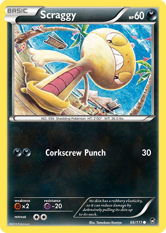 Scraggy [FFI - 66/111] Pokémon Trading Card