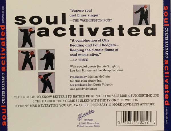 Curtis Salgado : Soul Activated (CD, Album)