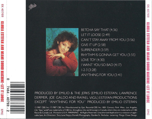 Miami Sound Machine : Let It Loose (CD, Album)