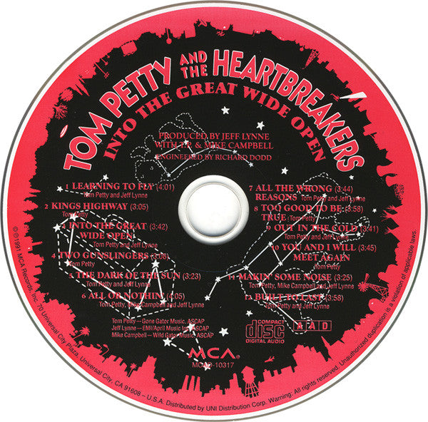 Tom Petty And The Heartbreakers : Into The Great Wide Open (CD, Album, PDO)