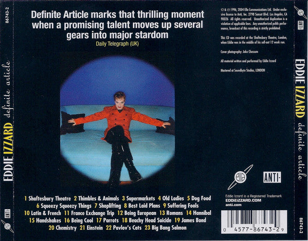 Eddie Izzard : Definite Article (CD, Album)
