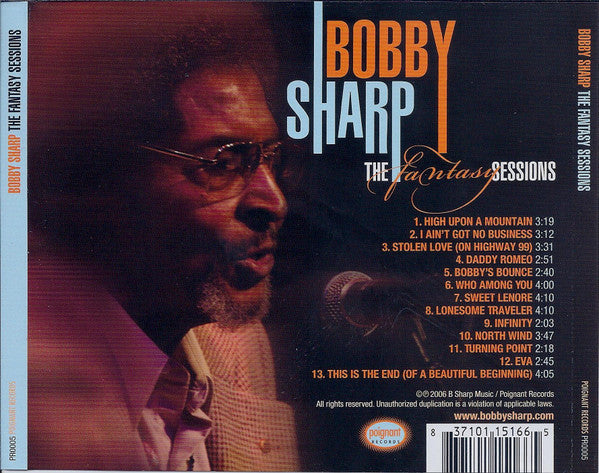 Bobby Sharp : The Fantasy Sessions (CD, Album)