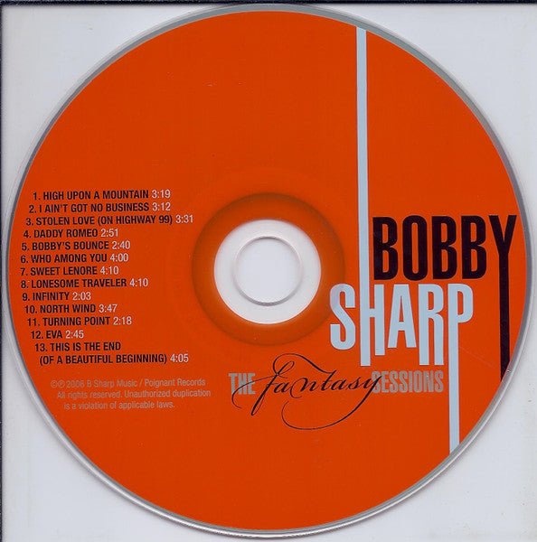 Bobby Sharp : The Fantasy Sessions (CD, Album)