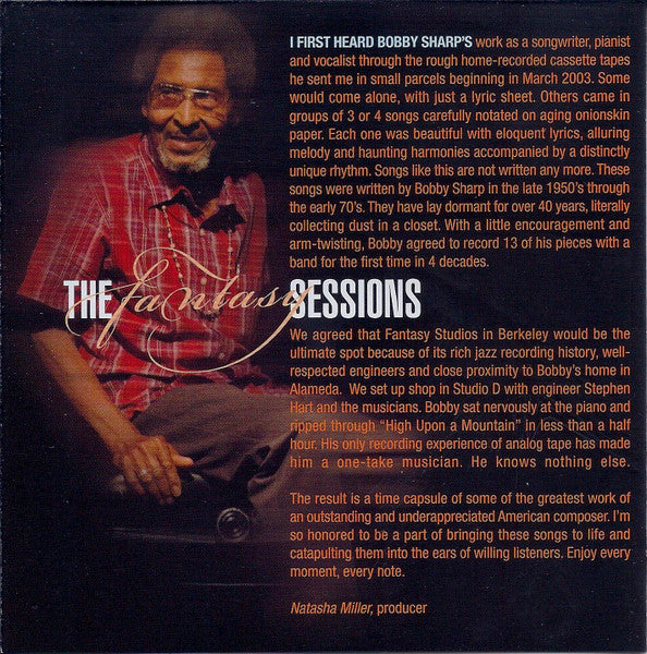 Bobby Sharp : The Fantasy Sessions (CD, Album)