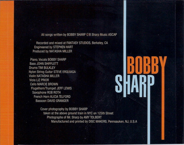 Bobby Sharp : The Fantasy Sessions (CD, Album)