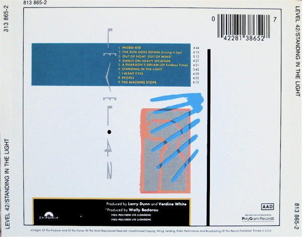 Level 42 : Standing In The Light (CD, Album, RE)