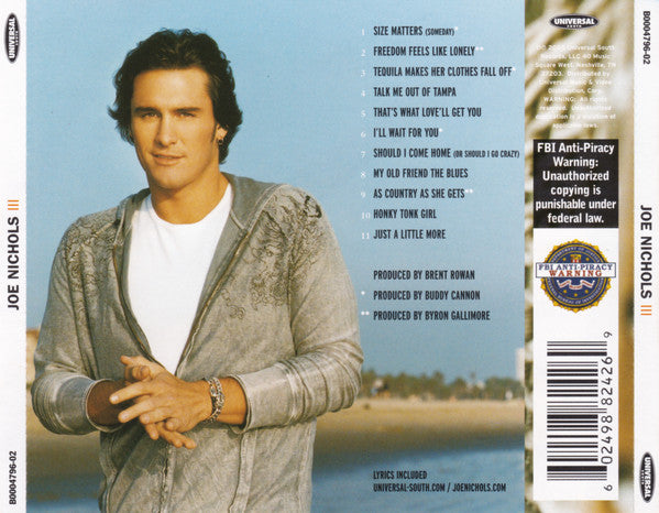 Joe Nichols : III (CD, Album)