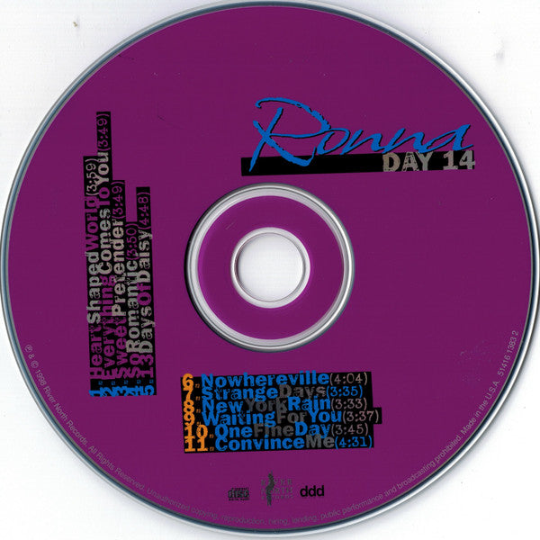 Ronna Reeves : Day 14  (CD, Album)